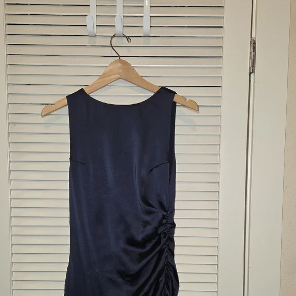 BHLDN Anrhropologie Francesca High-Neck Stretch Satin Maxi Dress - Picture 3 of 6